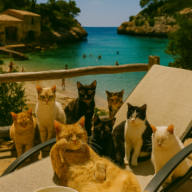 🐾 Miko auf Mallorca – „Sonne, Strand und Sandpfoten“